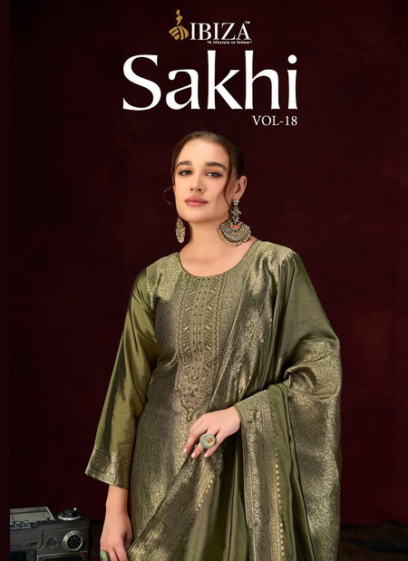 Sakhi Vol 18 By Ibiza Pure Banglory Silk Jacquard Dress Material Bulk Orders In India